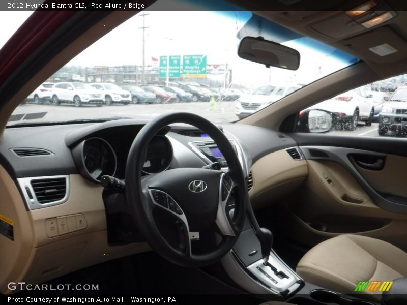 Red Allure / Beige 2012 Hyundai Elantra GLS