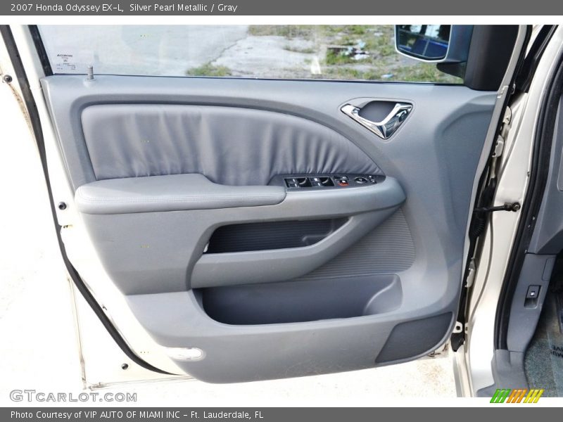 Silver Pearl Metallic / Gray 2007 Honda Odyssey EX-L