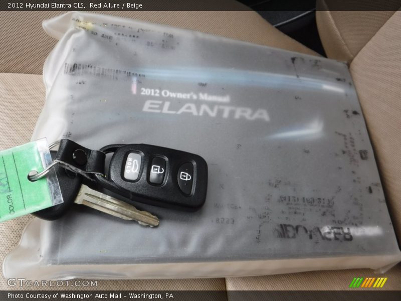 Red Allure / Beige 2012 Hyundai Elantra GLS