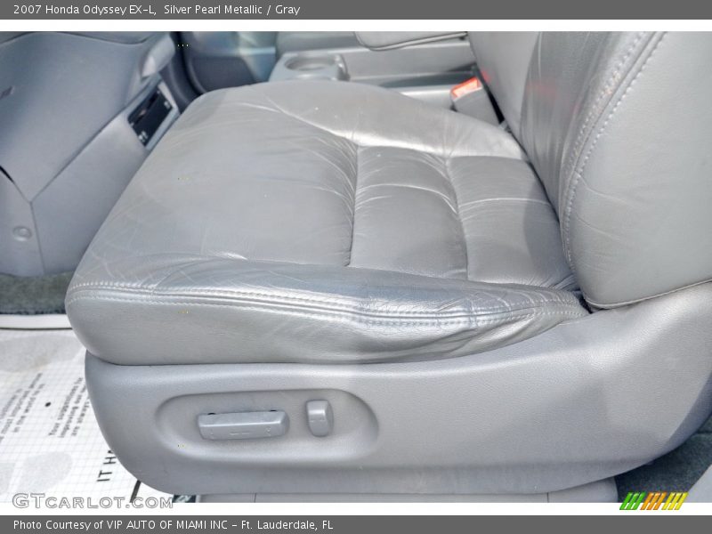 Silver Pearl Metallic / Gray 2007 Honda Odyssey EX-L