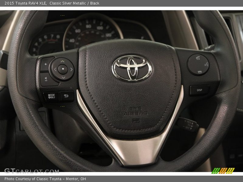 Classic Silver Metallic / Black 2015 Toyota RAV4 XLE