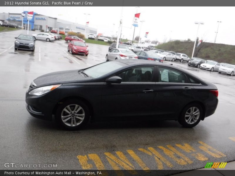 Pacific Blue Pearl / Gray 2012 Hyundai Sonata GLS