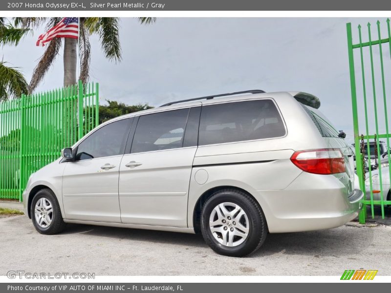 Silver Pearl Metallic / Gray 2007 Honda Odyssey EX-L