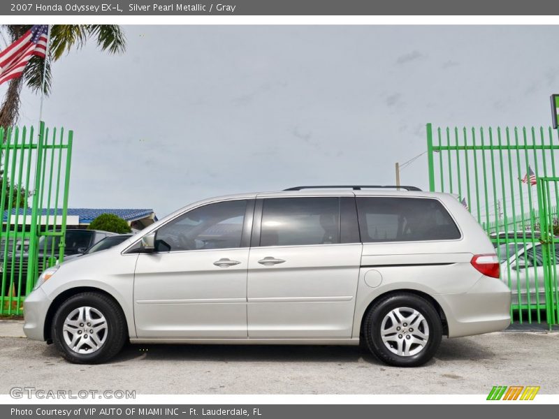 Silver Pearl Metallic / Gray 2007 Honda Odyssey EX-L