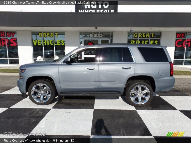 Slate Grey Metallic / Jet Black/Dark Ash 2016 Chevrolet Tahoe LT