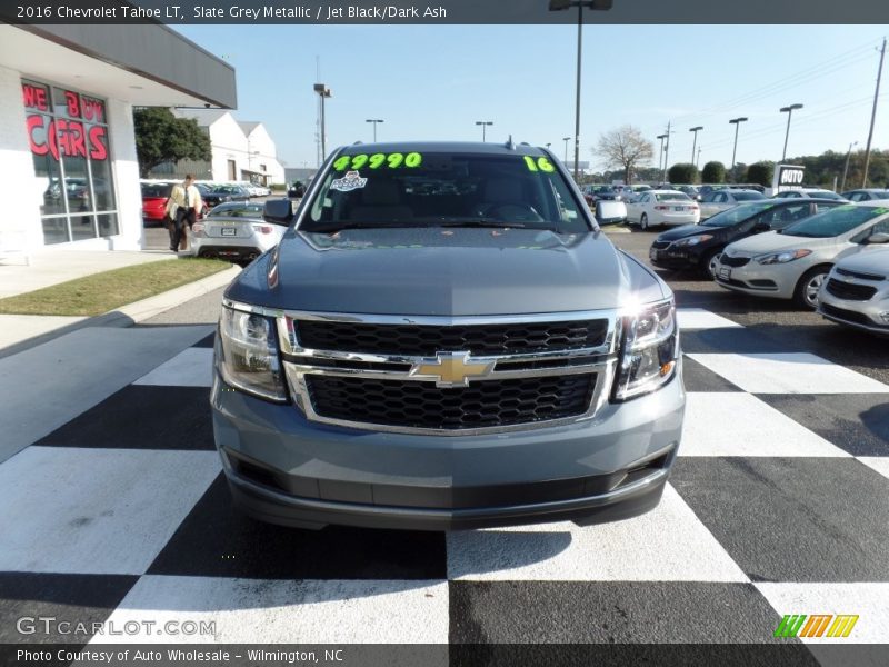 Slate Grey Metallic / Jet Black/Dark Ash 2016 Chevrolet Tahoe LT