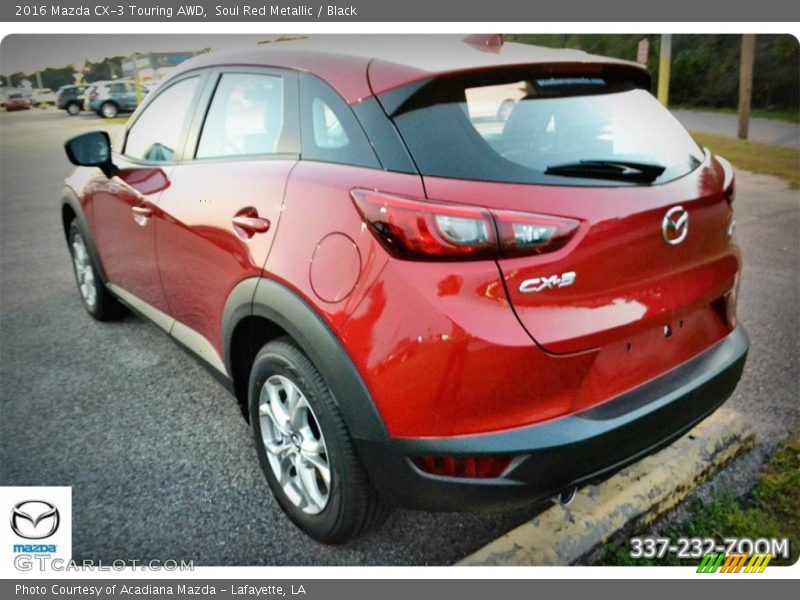 Soul Red Metallic / Black 2016 Mazda CX-3 Touring AWD