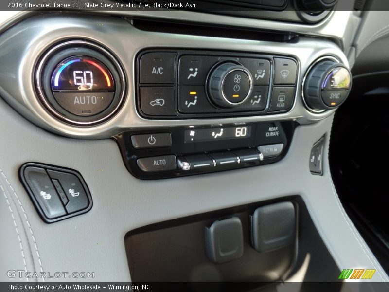 Slate Grey Metallic / Jet Black/Dark Ash 2016 Chevrolet Tahoe LT