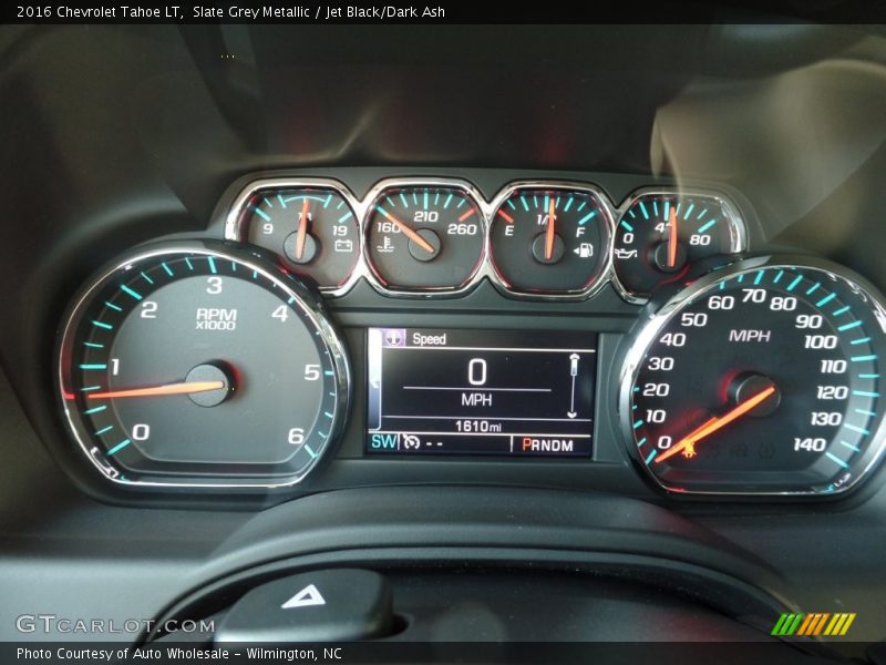Slate Grey Metallic / Jet Black/Dark Ash 2016 Chevrolet Tahoe LT