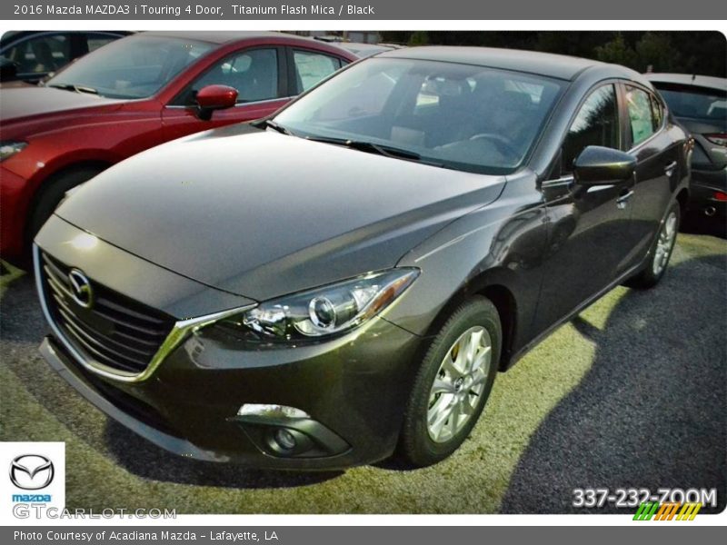 Titanium Flash Mica / Black 2016 Mazda MAZDA3 i Touring 4 Door
