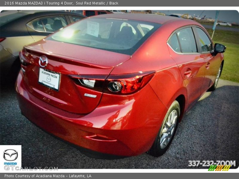 Soul Red Metallic / Black 2016 Mazda MAZDA3 i Touring 4 Door