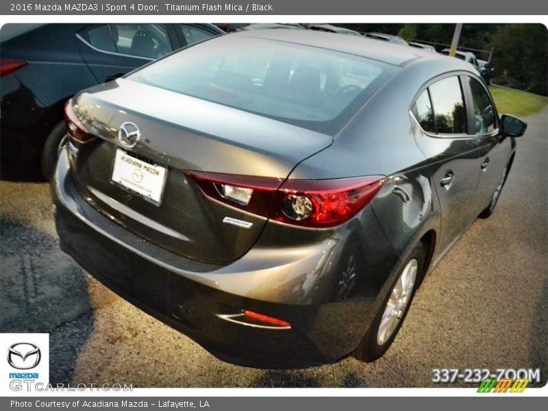 Titanium Flash Mica / Black 2016 Mazda MAZDA3 i Sport 4 Door