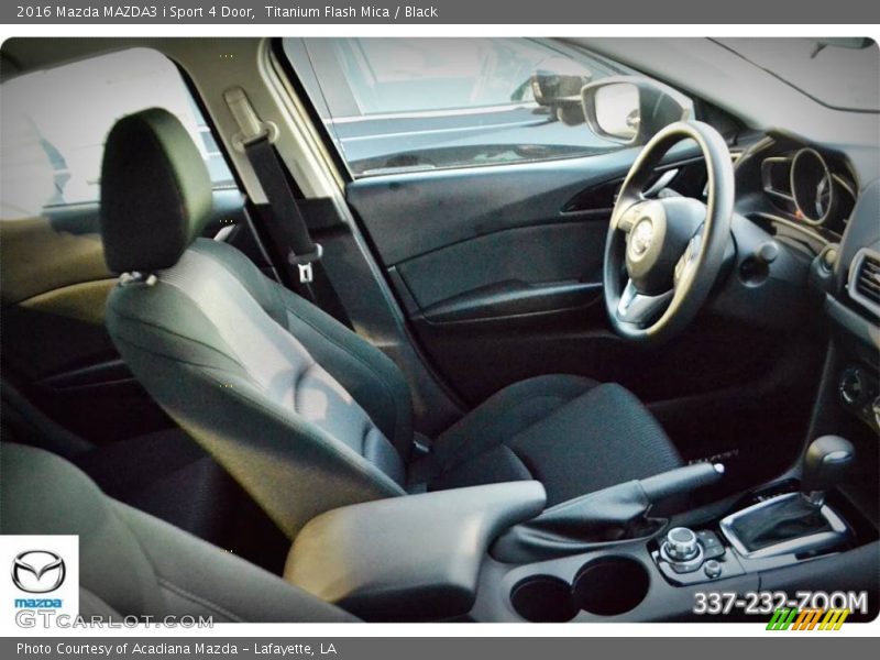Titanium Flash Mica / Black 2016 Mazda MAZDA3 i Sport 4 Door