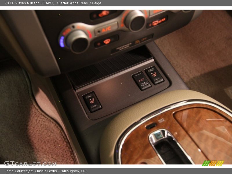 Glacier White Pearl / Beige 2011 Nissan Murano LE AWD