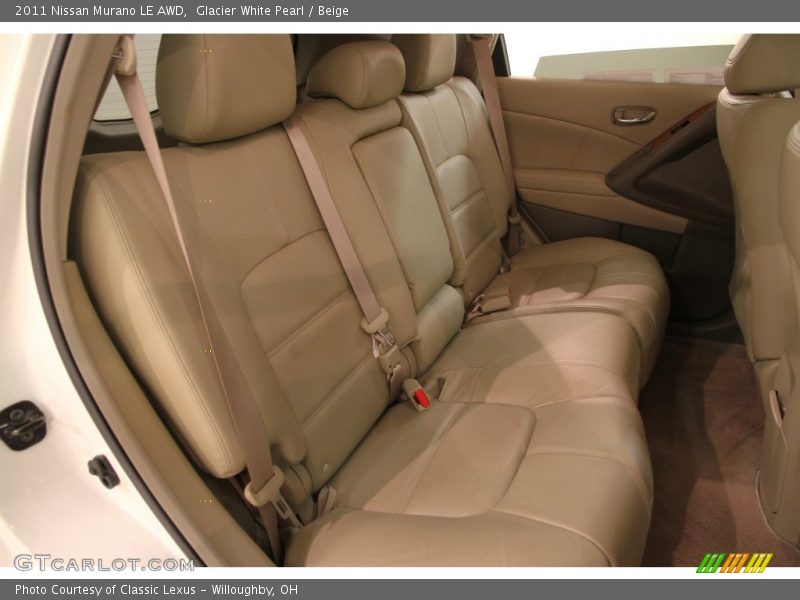 Glacier White Pearl / Beige 2011 Nissan Murano LE AWD