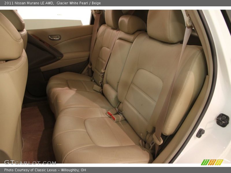 Glacier White Pearl / Beige 2011 Nissan Murano LE AWD