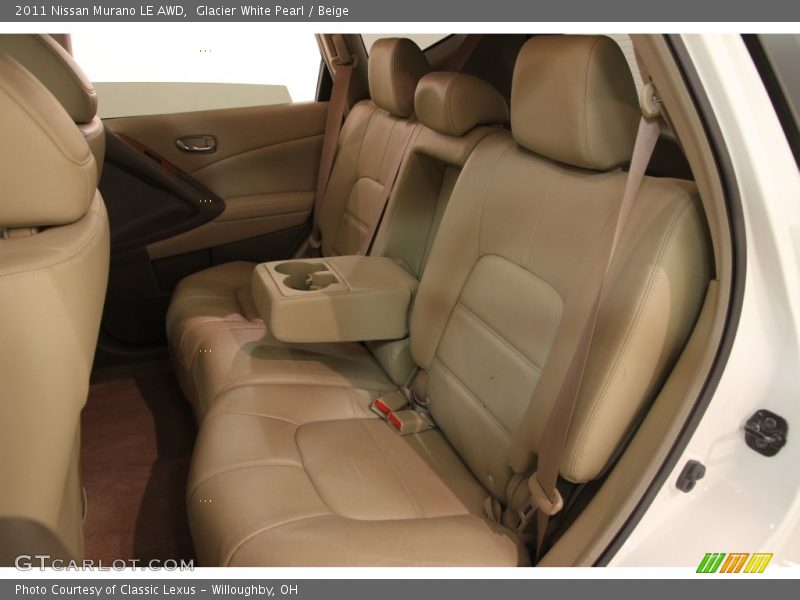 Glacier White Pearl / Beige 2011 Nissan Murano LE AWD