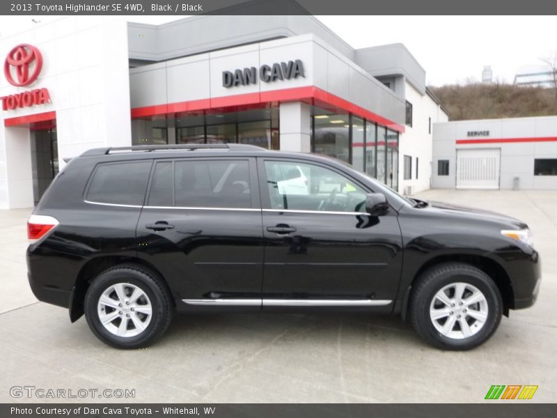 Black / Black 2013 Toyota Highlander SE 4WD