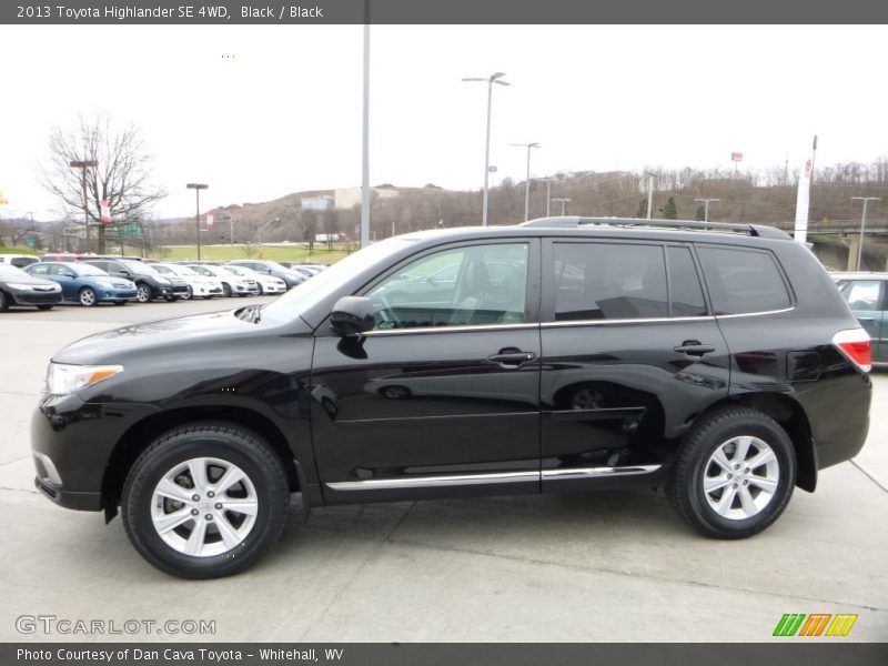 Black / Black 2013 Toyota Highlander SE 4WD