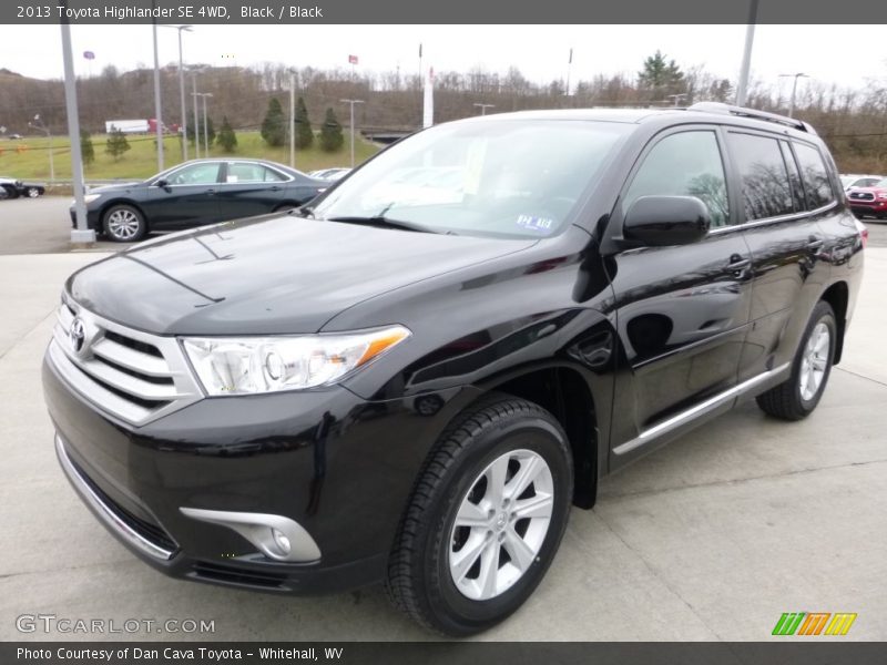 Black / Black 2013 Toyota Highlander SE 4WD