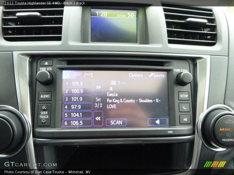 Black / Black 2013 Toyota Highlander SE 4WD