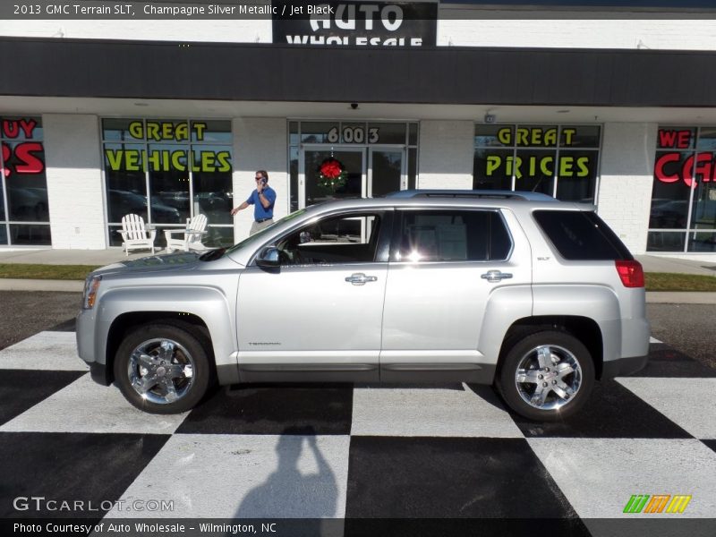 Champagne Silver Metallic / Jet Black 2013 GMC Terrain SLT