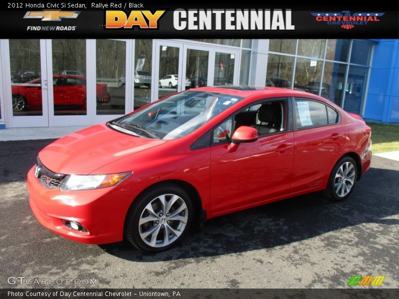 Rallye Red / Black 2012 Honda Civic Si Sedan