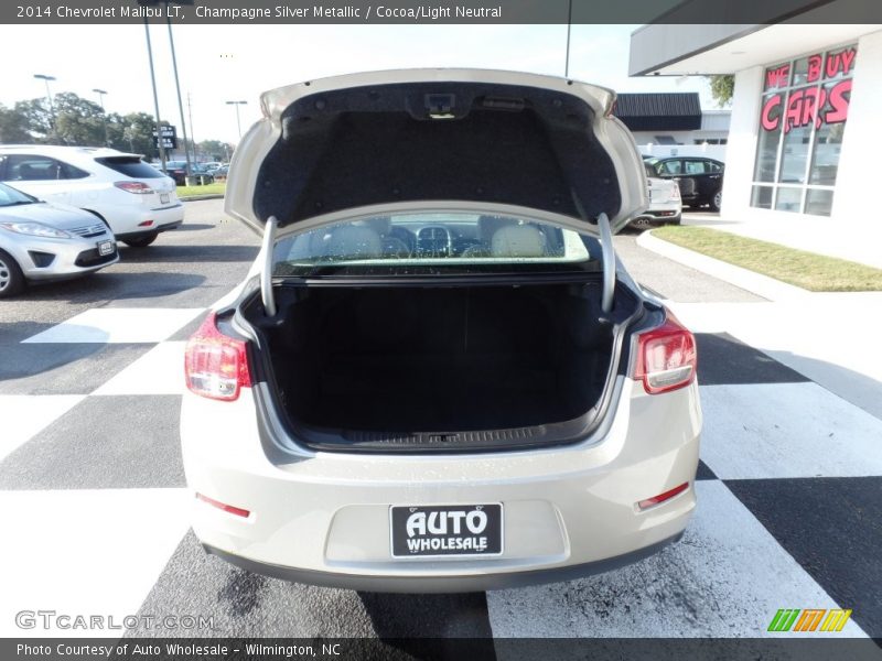 Champagne Silver Metallic / Cocoa/Light Neutral 2014 Chevrolet Malibu LT