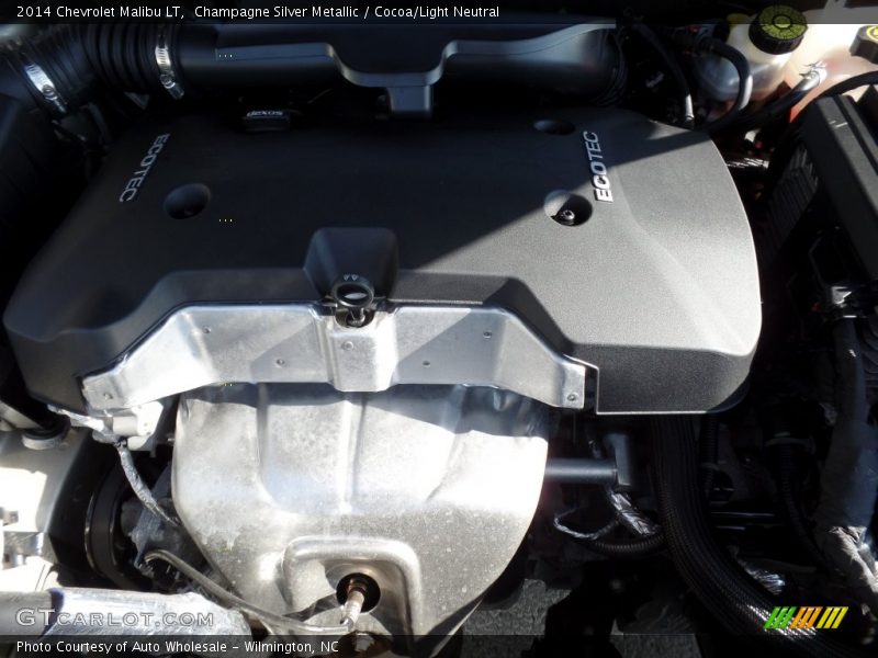 Champagne Silver Metallic / Cocoa/Light Neutral 2014 Chevrolet Malibu LT