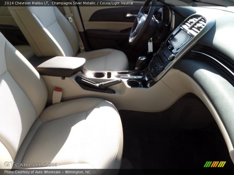 Champagne Silver Metallic / Cocoa/Light Neutral 2014 Chevrolet Malibu LT