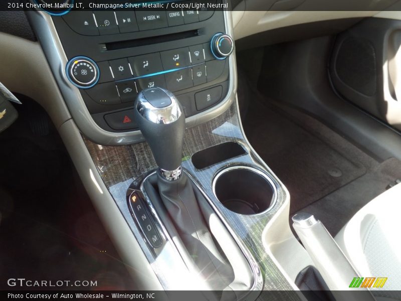 Champagne Silver Metallic / Cocoa/Light Neutral 2014 Chevrolet Malibu LT