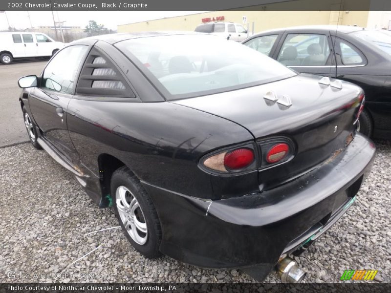 Black / Graphite 2002 Chevrolet Cavalier Coupe