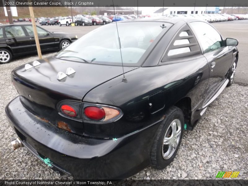 Black / Graphite 2002 Chevrolet Cavalier Coupe