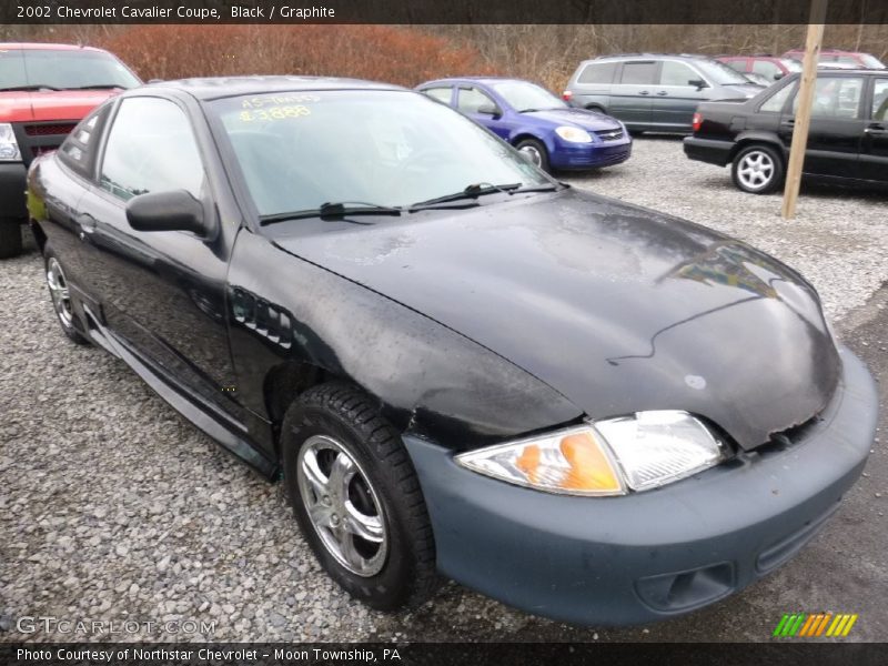 Black / Graphite 2002 Chevrolet Cavalier Coupe
