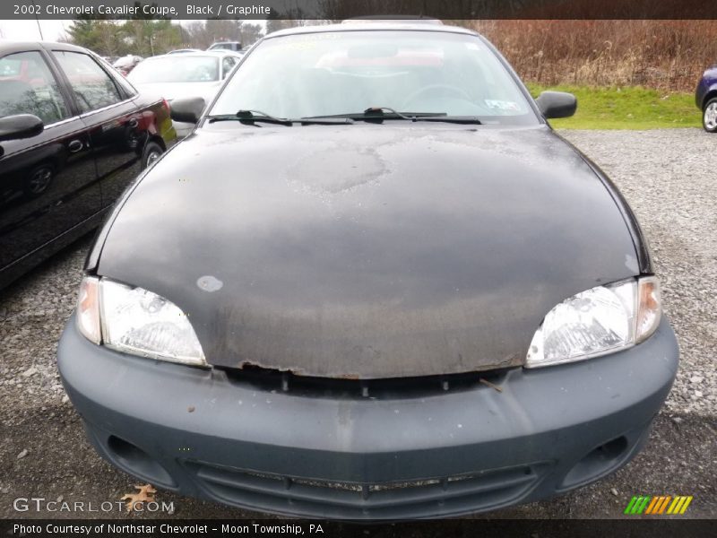 Black / Graphite 2002 Chevrolet Cavalier Coupe