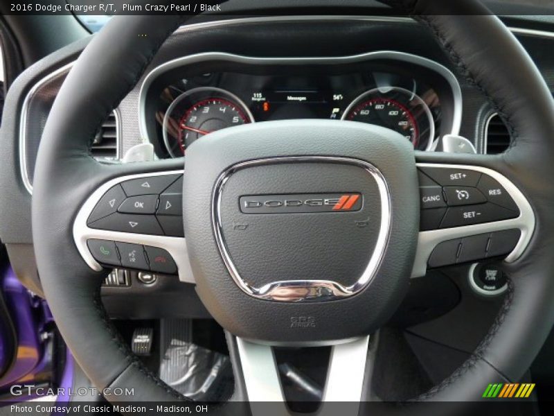 Plum Crazy Pearl / Black 2016 Dodge Charger R/T