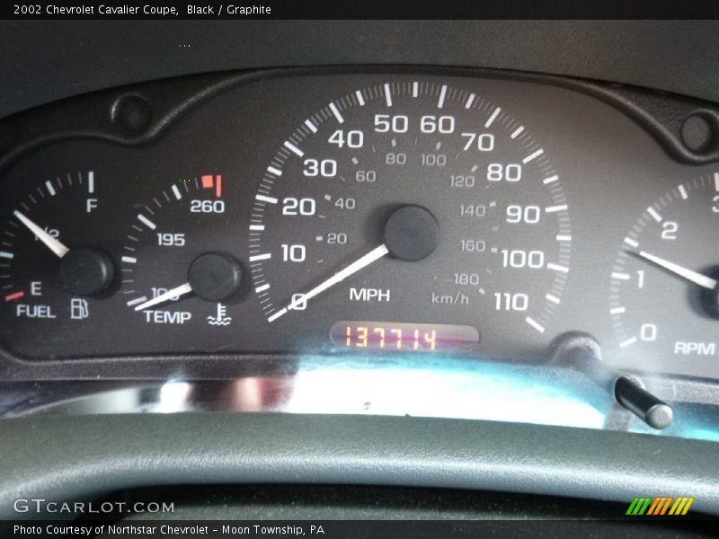 Black / Graphite 2002 Chevrolet Cavalier Coupe