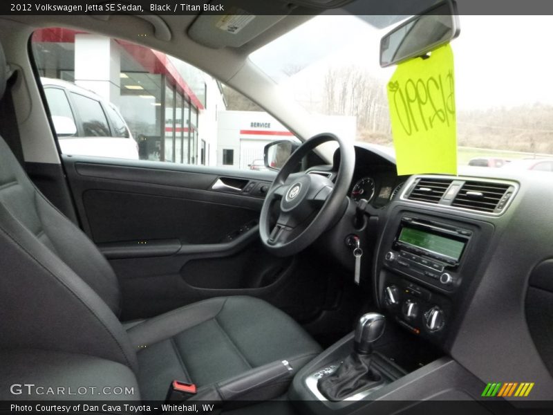 Black / Titan Black 2012 Volkswagen Jetta SE Sedan