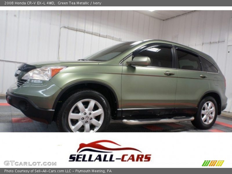 Green Tea Metallic / Ivory 2008 Honda CR-V EX-L 4WD