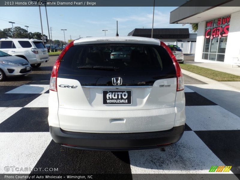 White Diamond Pearl / Beige 2013 Honda CR-V EX