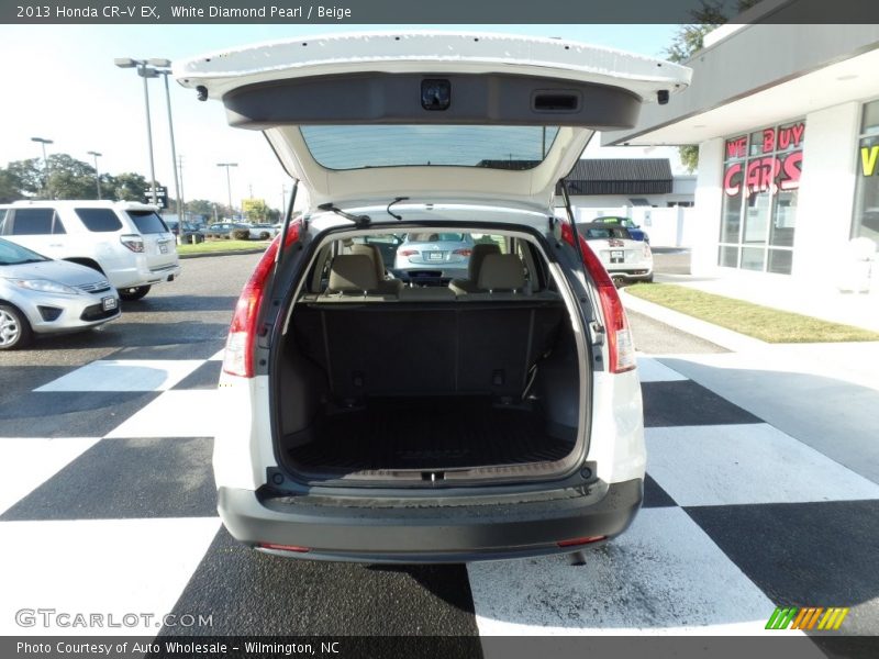 White Diamond Pearl / Beige 2013 Honda CR-V EX