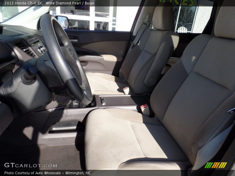 White Diamond Pearl / Beige 2013 Honda CR-V EX