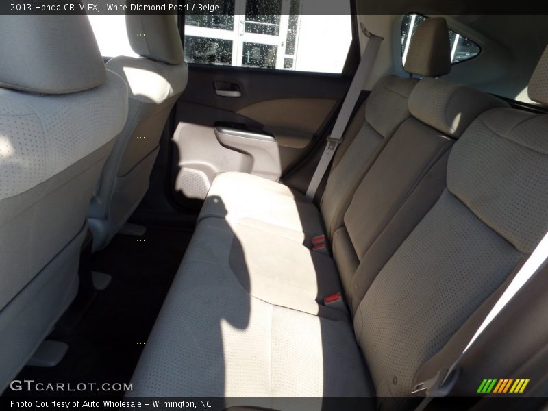 White Diamond Pearl / Beige 2013 Honda CR-V EX