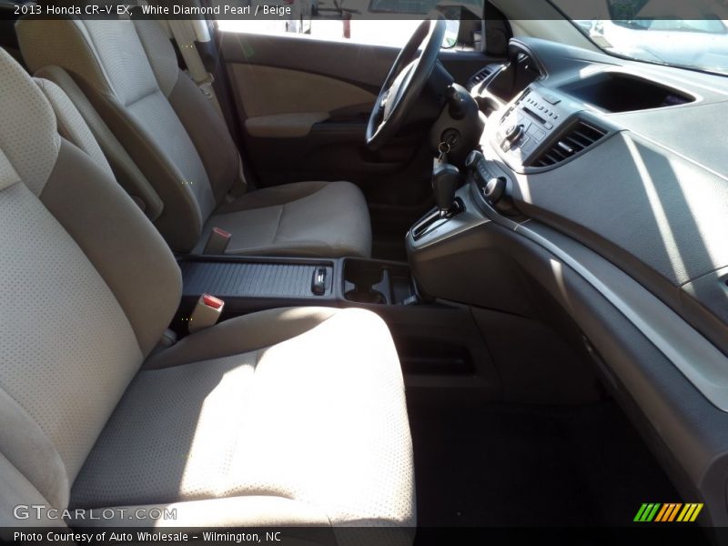 White Diamond Pearl / Beige 2013 Honda CR-V EX