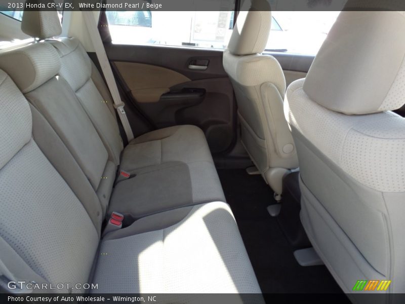 White Diamond Pearl / Beige 2013 Honda CR-V EX