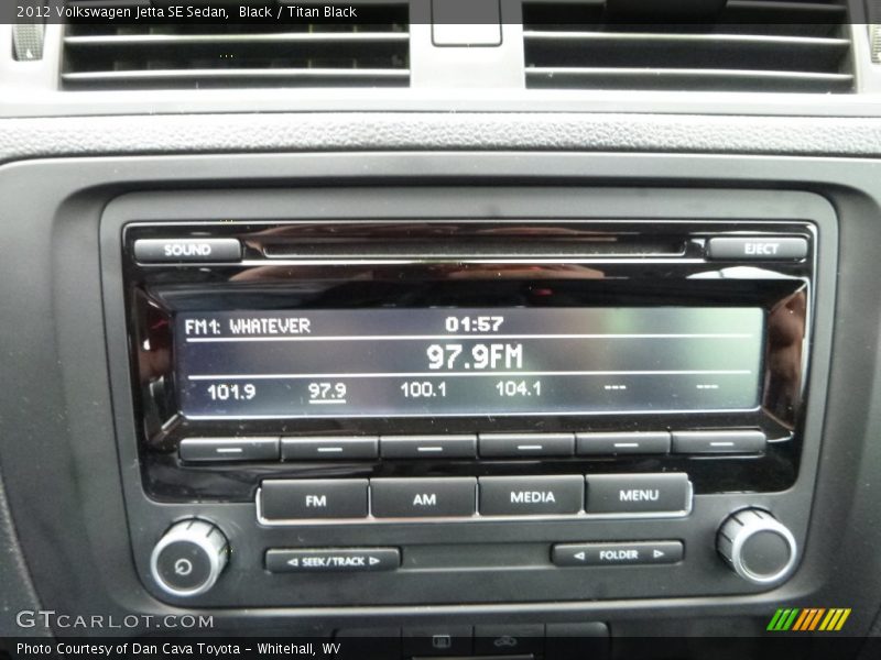 Black / Titan Black 2012 Volkswagen Jetta SE Sedan