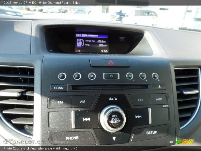 White Diamond Pearl / Beige 2013 Honda CR-V EX