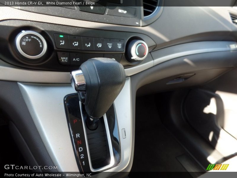 White Diamond Pearl / Beige 2013 Honda CR-V EX