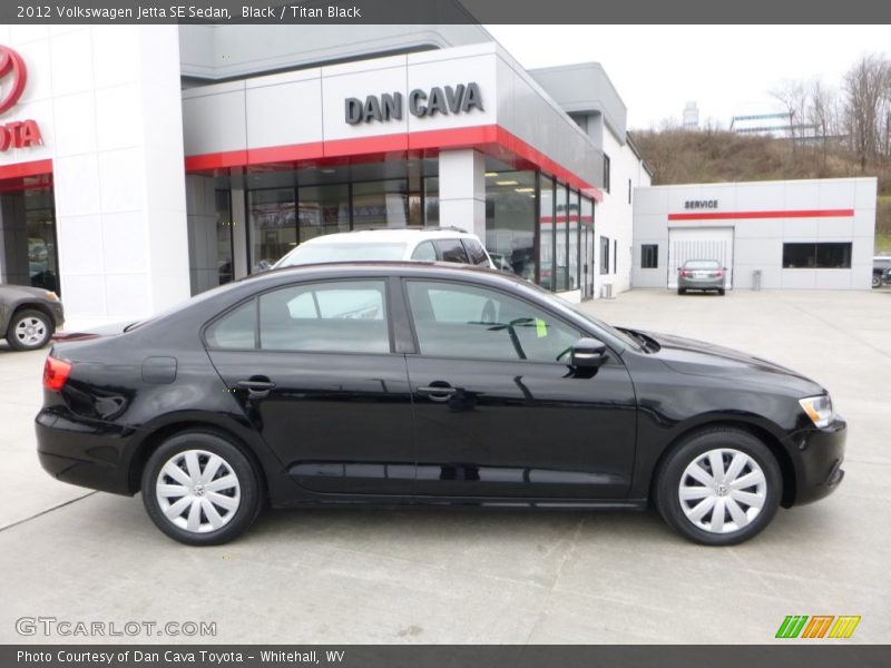 Black / Titan Black 2012 Volkswagen Jetta SE Sedan