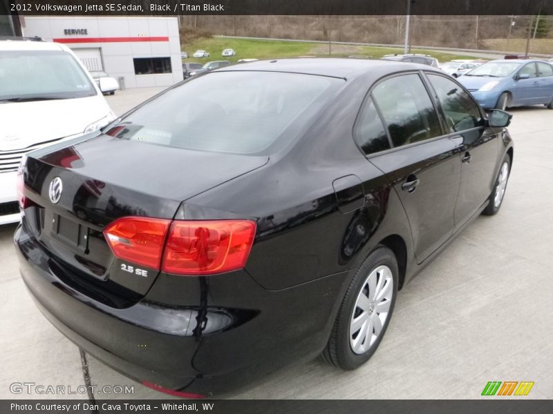 Black / Titan Black 2012 Volkswagen Jetta SE Sedan